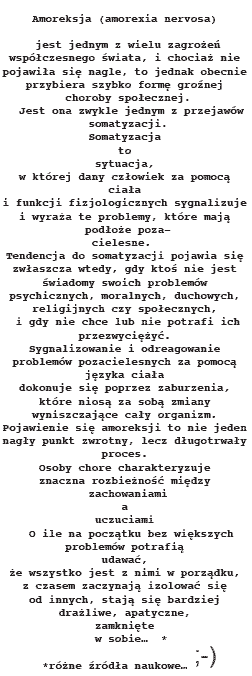 amoreksja nervosa